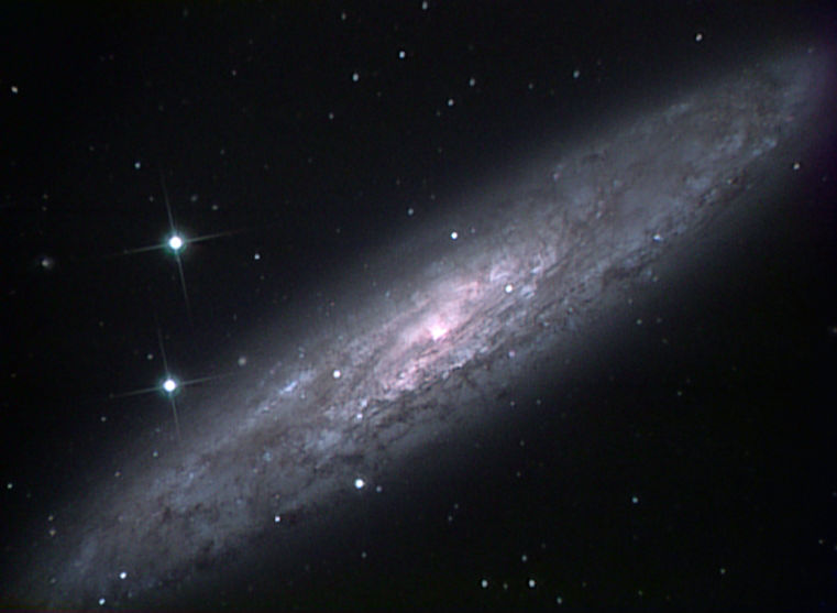 Silver Coin Galaxy NGC253 with GSTAR-EX2 camera