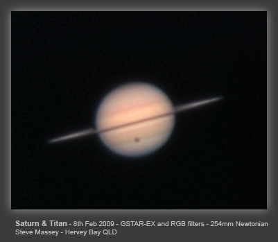 Saturn and Titan transit 2009